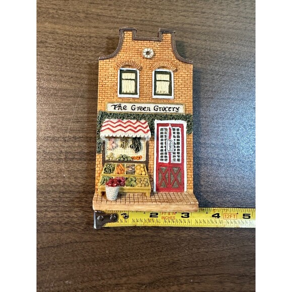 Woodbury Way Green Grocery Small Town Store Front Produce Food Facade w/ Hanger - Picture 2 of 5